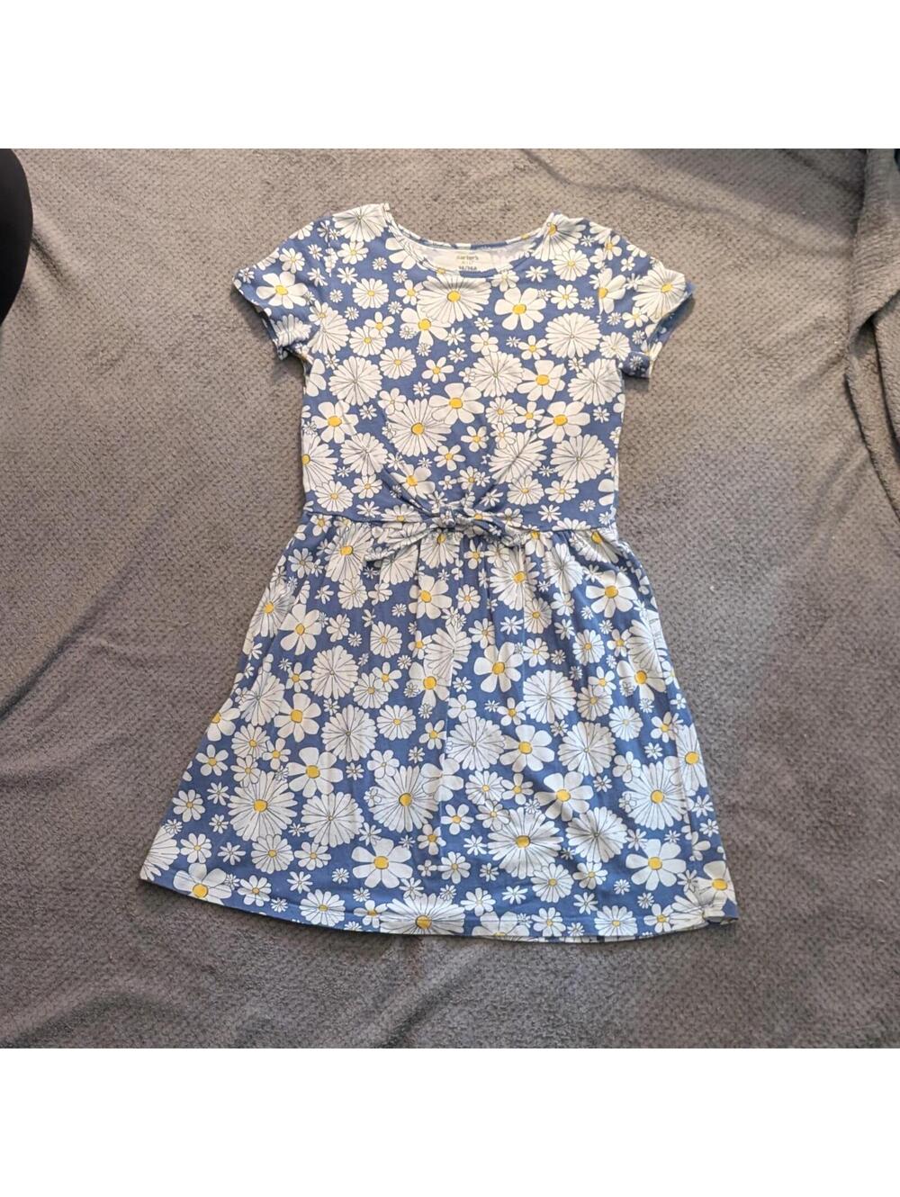 Carter’s Kids Blue Daisy Floral Dress – Size 14/14A